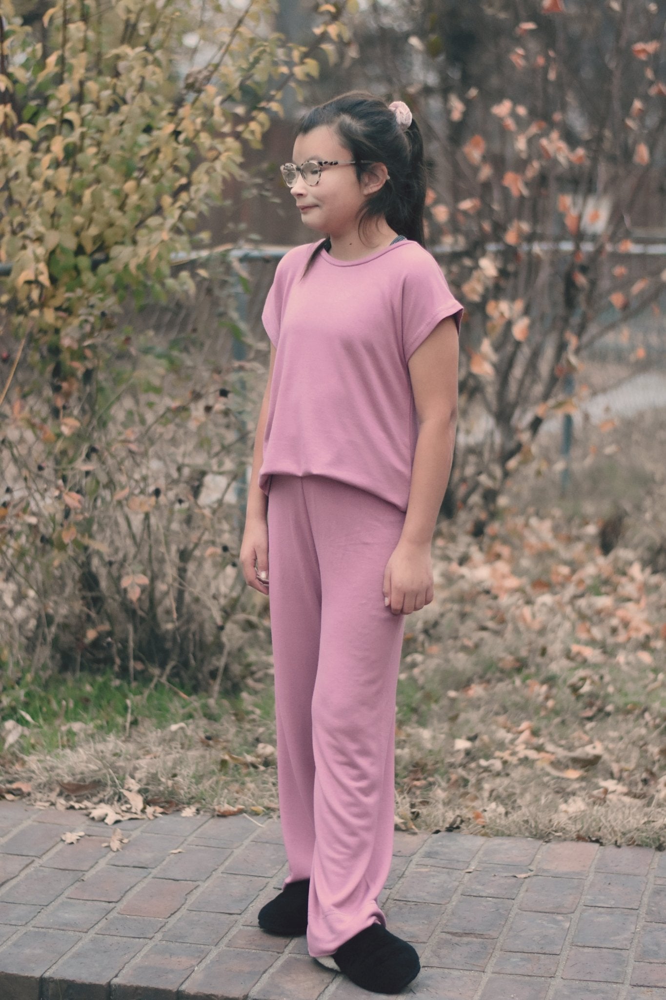 Mauve, Brushed French Terry Solid Knit Fabric - Boho Fabrics - French Terry Solid Knit