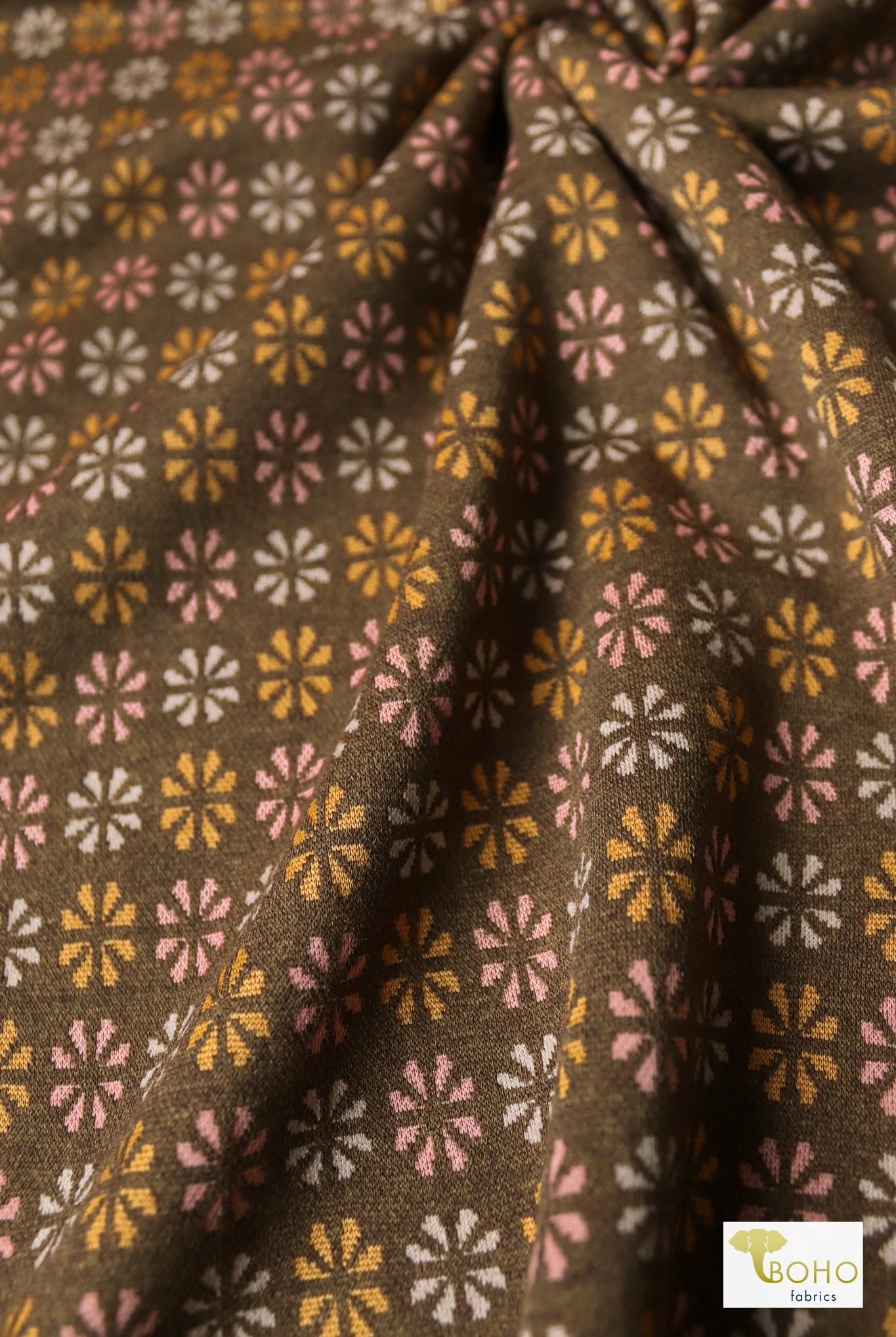 MCM Florals, Ponte Knit - Boho Fabrics