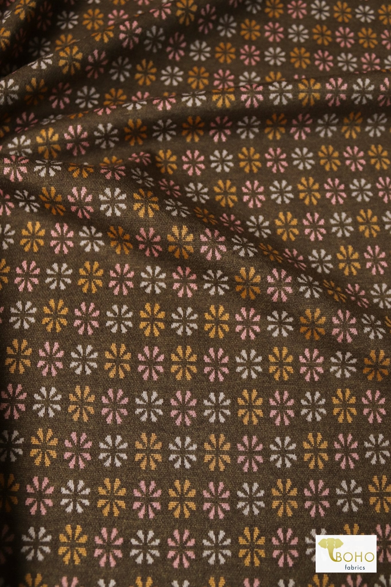 MCM Florals, Ponte Knit - Boho Fabrics