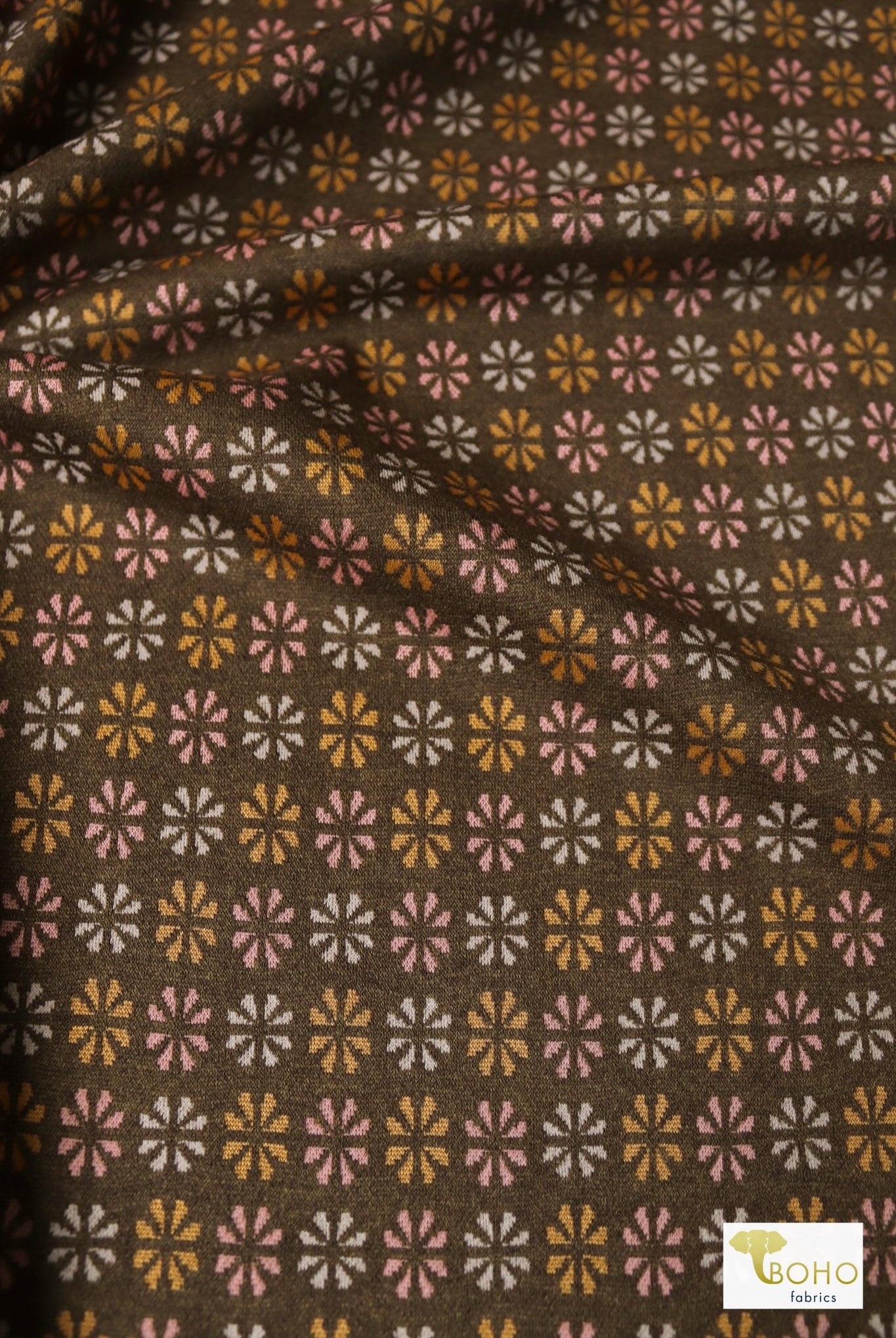 MCM Florals, Ponte Knit - Boho Fabrics