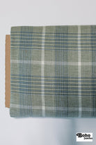Meadow Blue & Green, Stretch Woven Fabric. Shop Exclusive! - Boho Fabrics - Stretch Woven