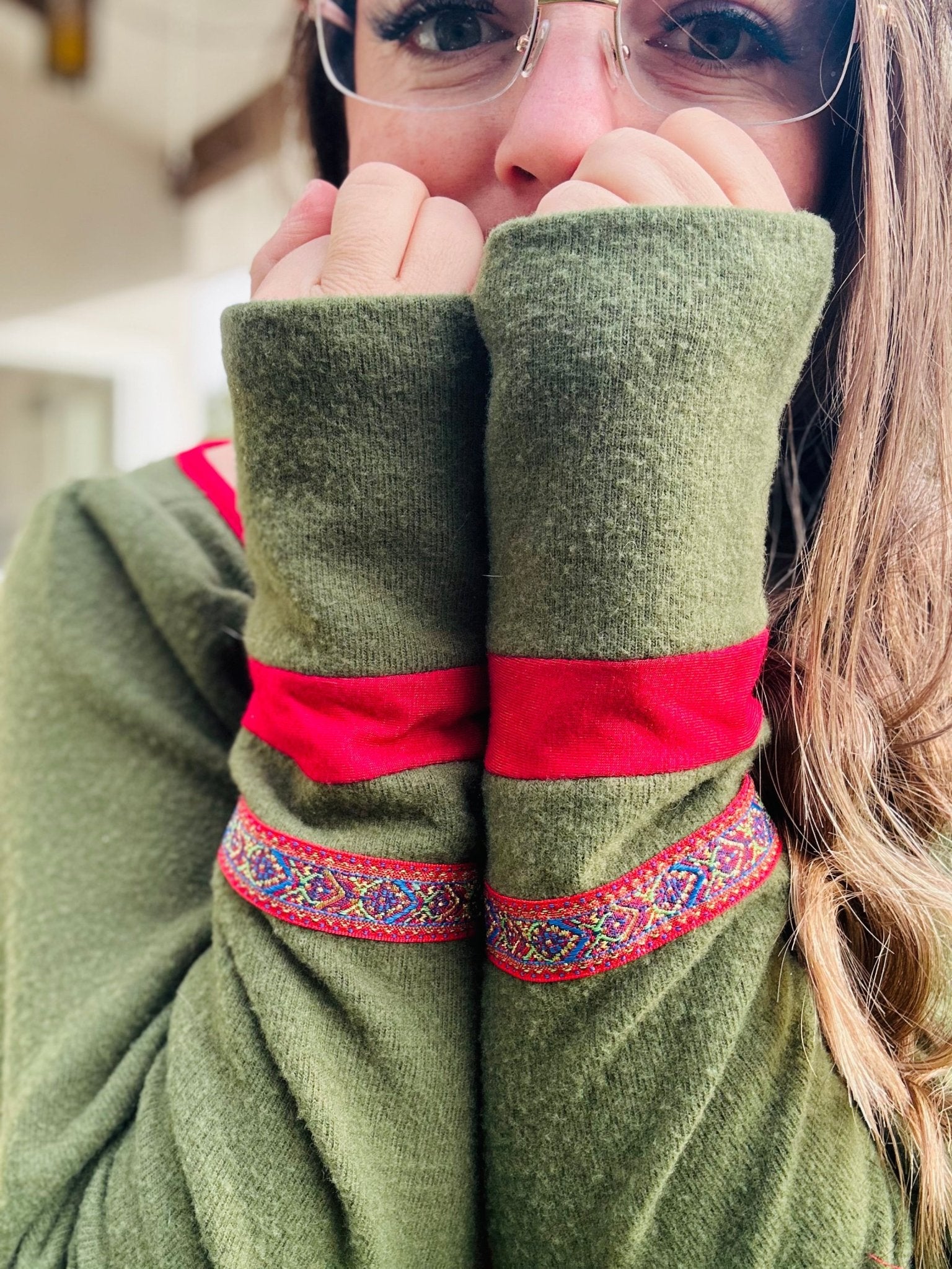 Meadow Green, Solid Brushed Sweater Knit Fabric - Boho Fabrics - Sweater Solids, Knit Fabric