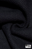 Mega Twill, Navy Wool Coating Woven Fabric - Boho Fabrics - Wool Coating, Woven