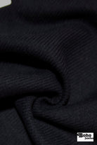 Mega Twill, Navy Wool Coating Woven Fabric - Boho Fabrics - Wool Coating, Woven