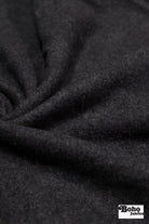 Melange Charcoal /Heather (86?) Italian Wool Coating Fabric - Boho Fabrics - Wool Coating, Woven
