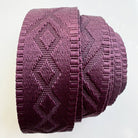 Merlot Wine Jacquard Webbing 1.5" Premium Woven Strap - Boho Fabrics - Bag Making Supplies