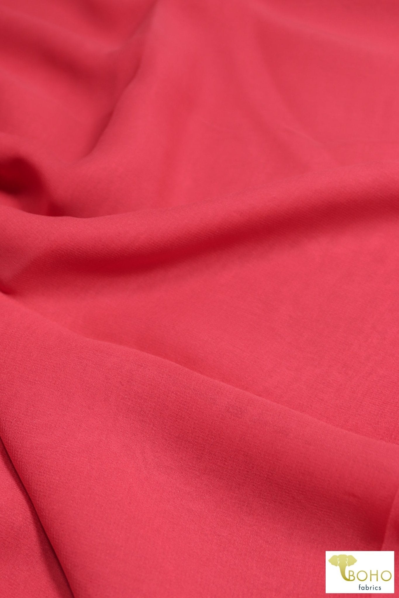 Mermaid Coral, Chiffon Silk Woven. SILK-101 - Boho Fabrics