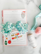 Merry & Bright Teacher Gift Tags - Set of 10 - Boho Fabrics - 