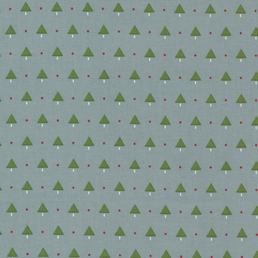 Merry Little Christmas in Silver by Moda - 100% Cotton Quilting Fabric - 55246 17 - Boho Fabrics - Quilting Cotton, Woven