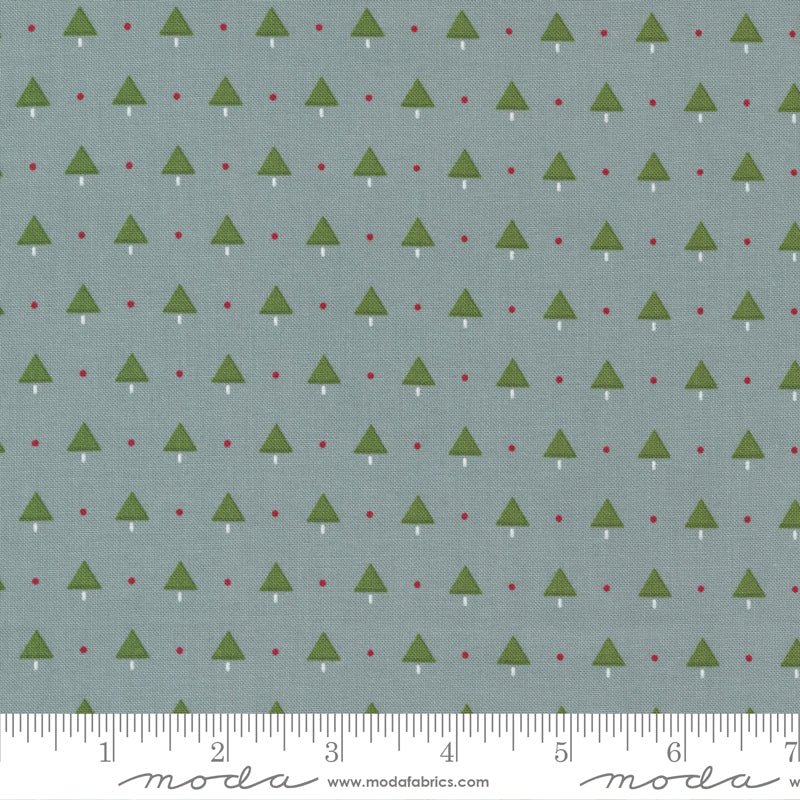 Merry Little Christmas in Silver by Moda - 100% Cotton Quilting Fabric - 55246 17 - Boho Fabrics - Quilting Cotton, Woven