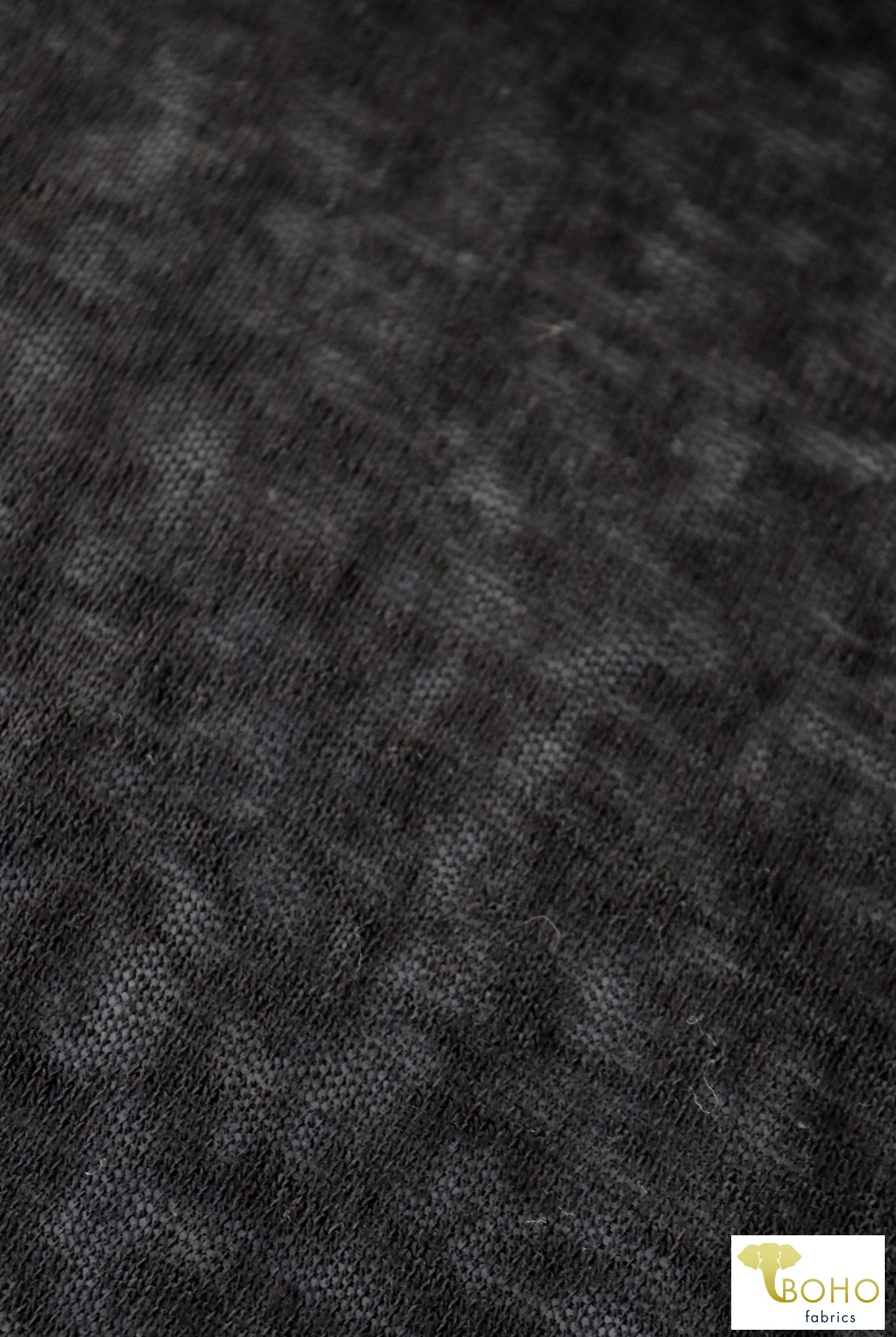 Meteorite Black, Lightweight Sweater Knit - Boho Fabrics