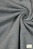 Metropolis Gray, Brushed French Terry Knit - Boho Fabrics