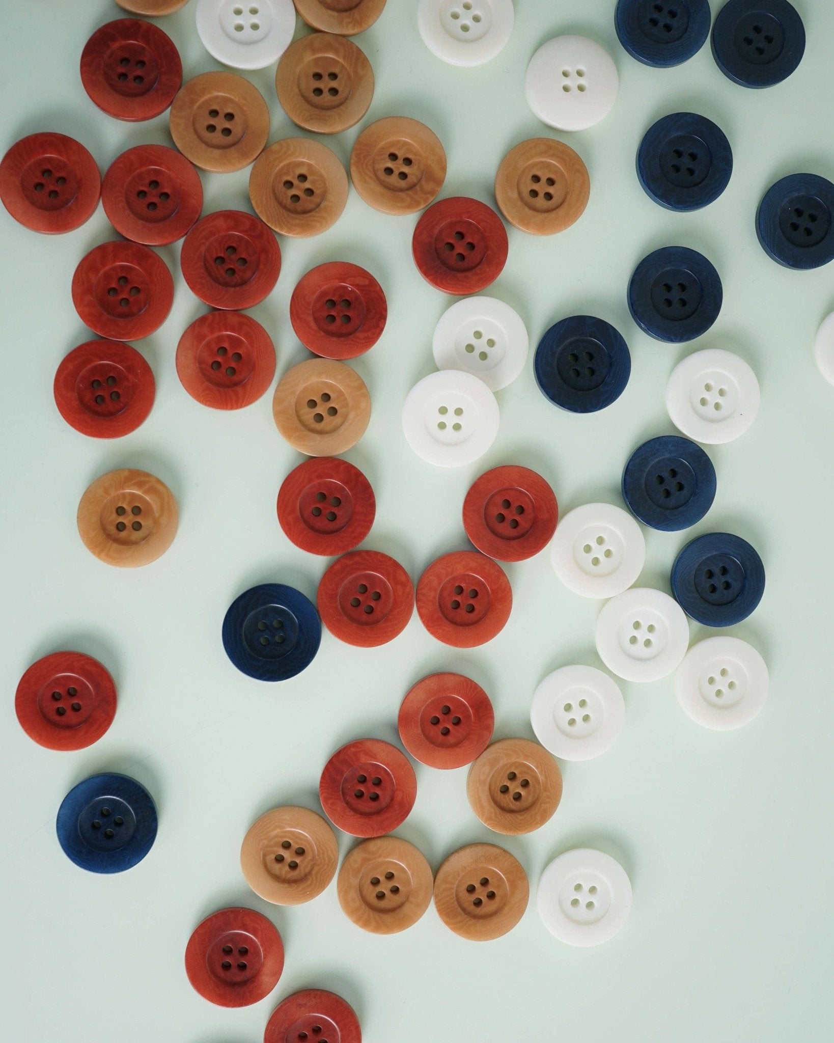 Midnight 1" Corozo Nut Buttons - Boho Fabrics - Buttons & Snaps