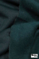 Midnight Forest (Blue/Green) Italian Wool Knit Fabric - Boho Fabrics - Wool Coating, Woven
