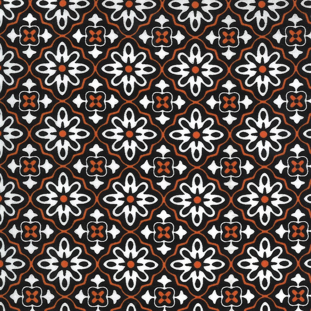 Midnight Magic 2 in Midnight Pumpkin by Moda - 100% Cotton Quilting Fabric - 24101 18 - Boho Fabrics - Quilting Cotton, Woven