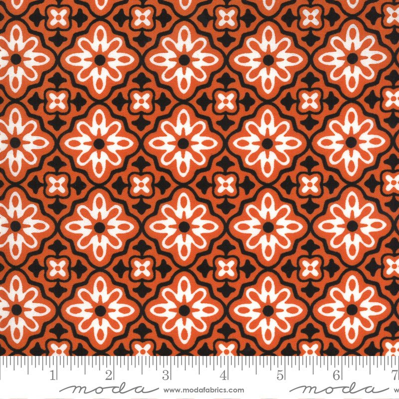Midnight Magic 2 in Pumpkin by Moda - 100% Cotton Quilting Fabric - 24101 12 - Boho Fabrics - Quilting Cotton, Woven