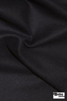 Midnight Navy Wool Coating Woven Fabric - Boho Fabrics - Wool Coating, Woven