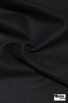 Midnight Navy Wool Coating Woven Fabric - Boho Fabrics - Wool Coating, Woven
