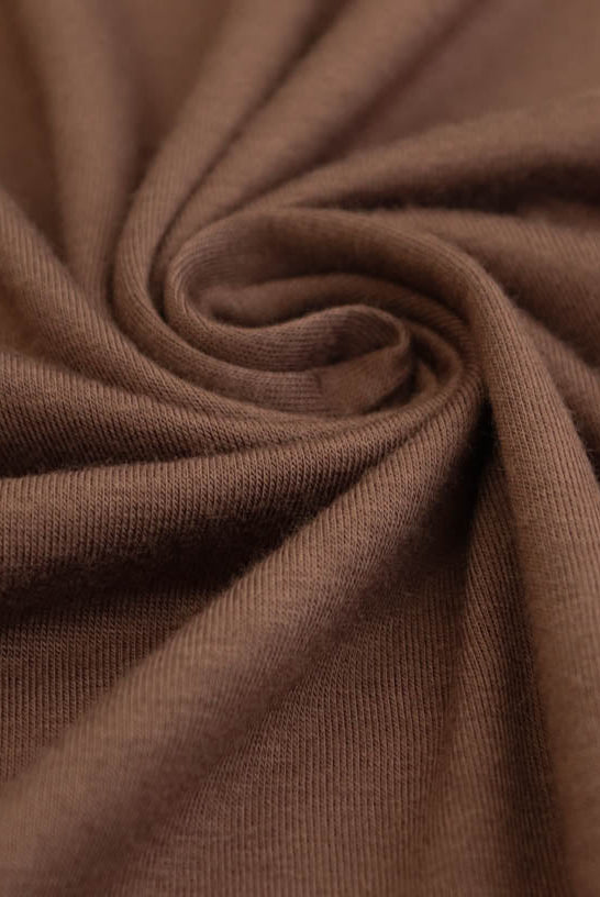 Milk Chocolate. Rayon Spandex Knit. R-122 - Boho Fabrics