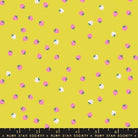 Mini Berry in Citron by Kimberly Kight for Ruby Star Society - Strawberry Collection. Cotton Fabric - RS3086 17 - Boho Fabrics - Quilting Cotton, Woven