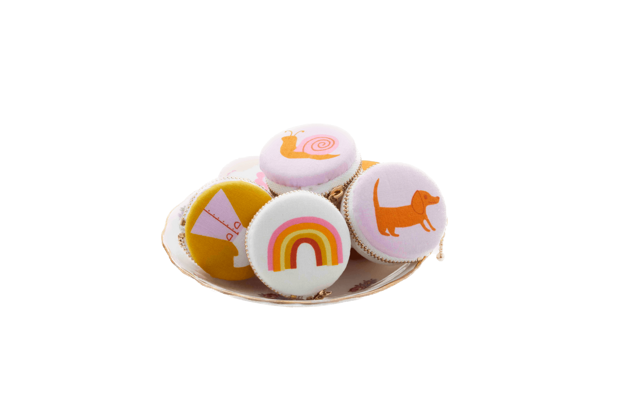 Mini Macaroon Pouch, Sewing Pattern with Hardware - Boho Fabrics - Bag Making Supplies