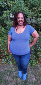 Mini Mosaics, Blue Athletic Knit Fabric - Boho Fabrics - Athletic Knit Fabric