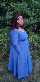 Mini Mosaics, Blue Athletic Knit Fabric - Boho Fabrics - Athletic Knit Fabric