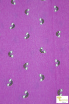 Mini Rainbows on Orchid Purple, French Terry Knit Print. FTP-320-PURP - Boho Fabrics