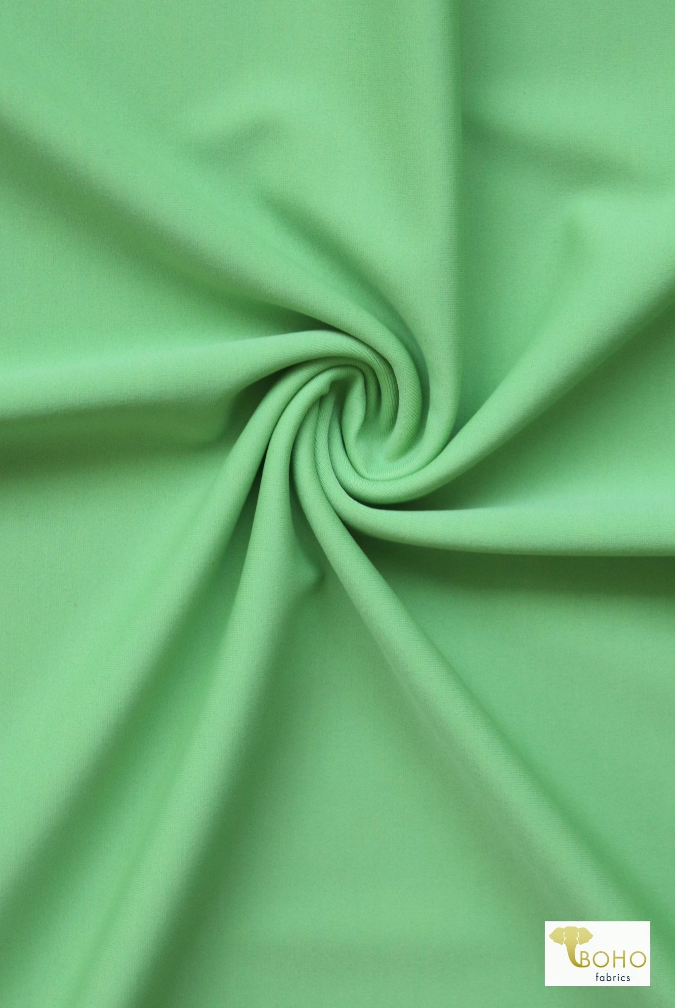 Mint Green, Solid Swim Knit Fabric. - Boho Fabrics