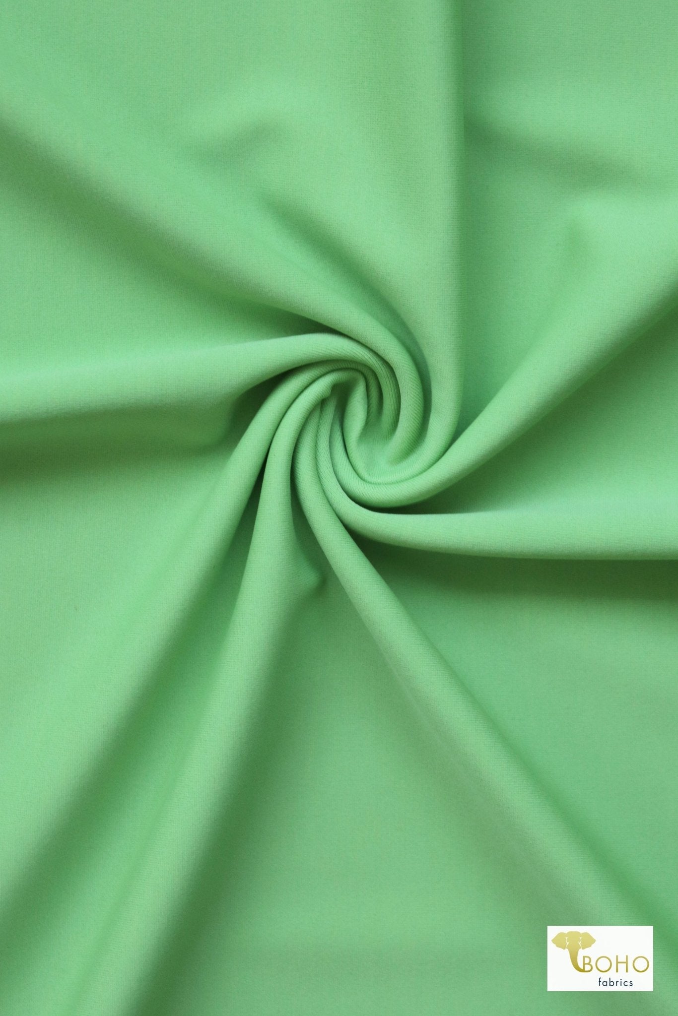 Mint Green, Solid Swim Knit Fabric. - Boho Fabrics