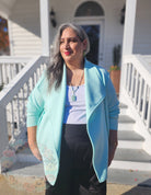 Mint, Polartec Power Air. Insulating Eco - Friendly, Performance Knit Fabric - Boho Fabrics - Performance Fabrics