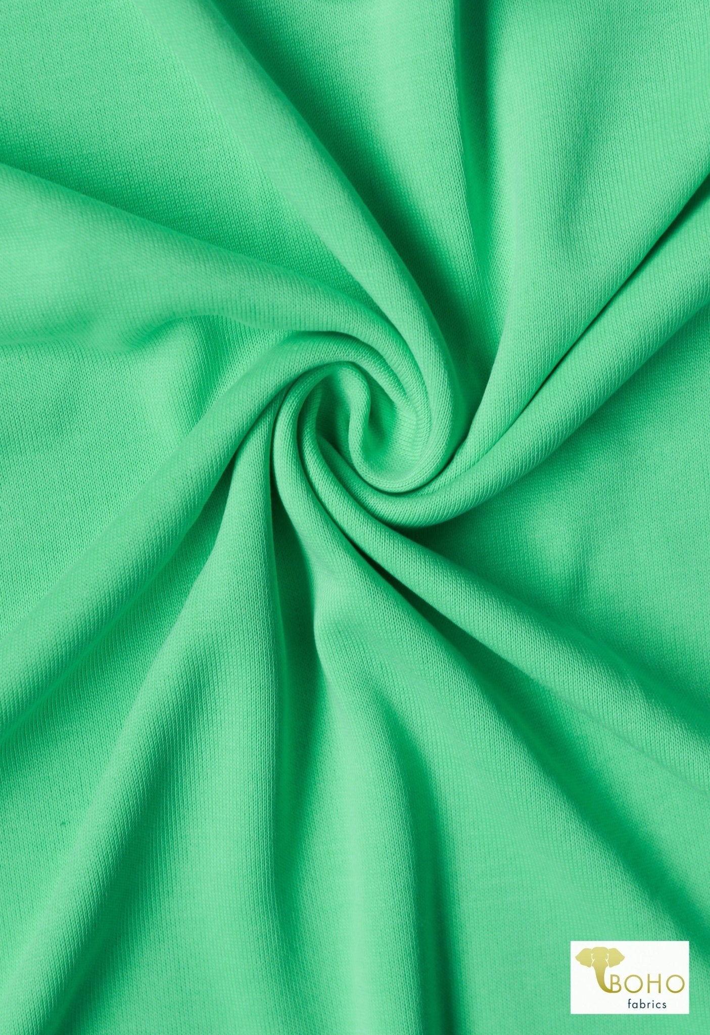 Mint, Solid Cupro Knit Fabric - Boho Fabrics - Cupro, Knit Fabric