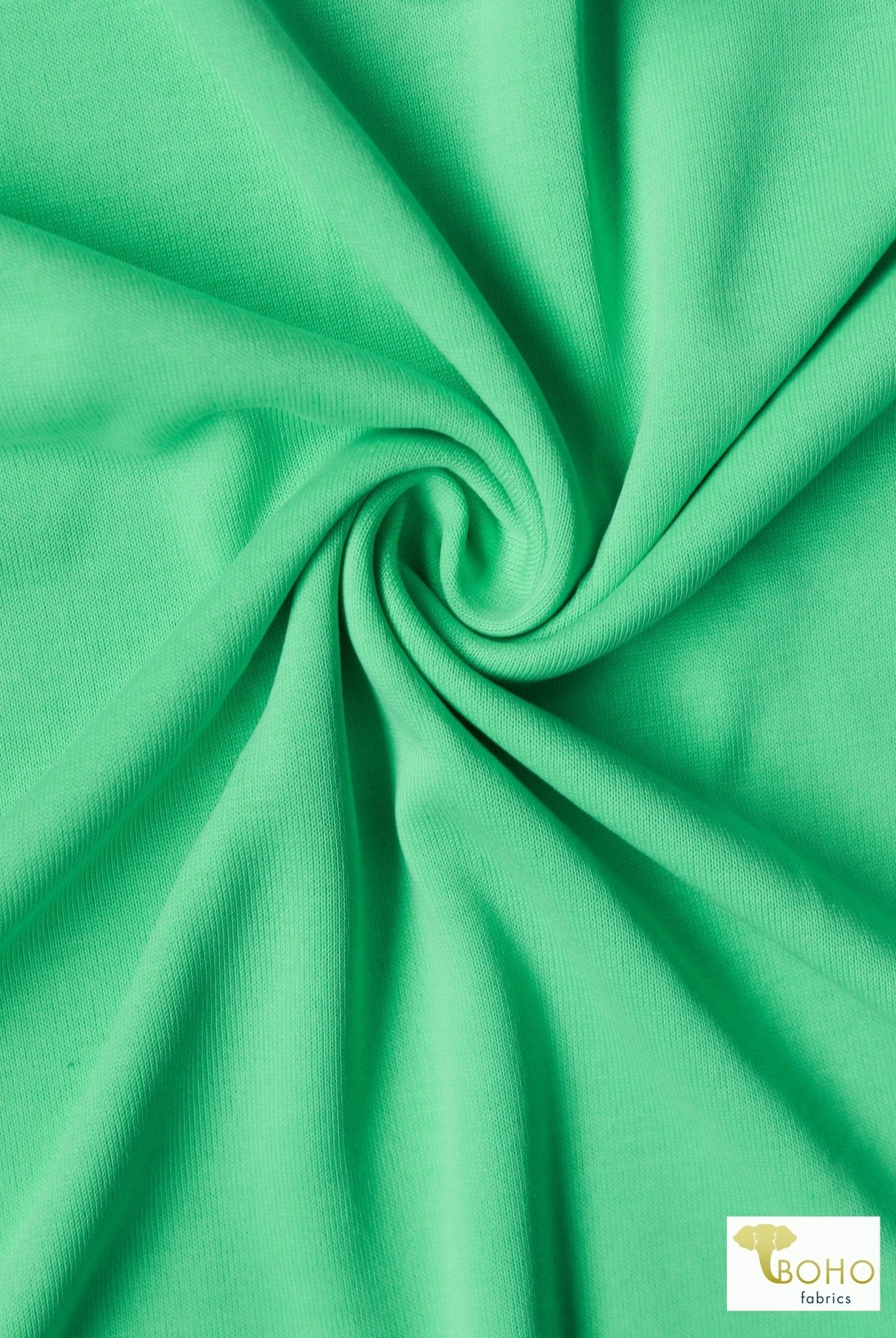 Mint, Solid Cupro Knit Fabric - Boho Fabrics - Cupro, Knit Fabric