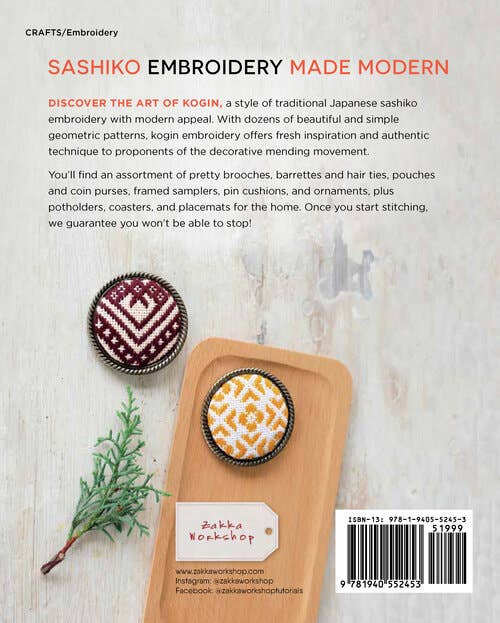 Modern Kogin, Sewing & Embroidery Book - Boho Fabrics - Books