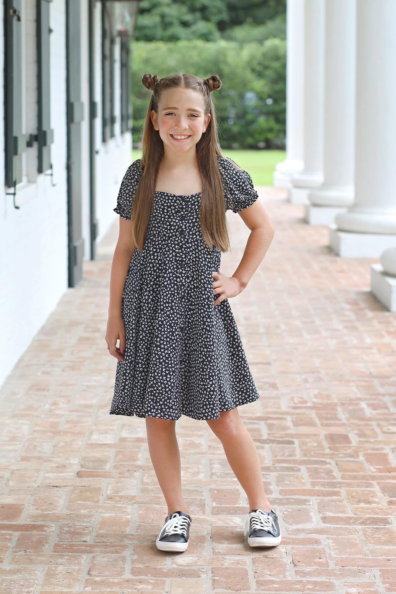 Monochrome Florals, Georgette Woven Print Fabric - Boho Fabrics