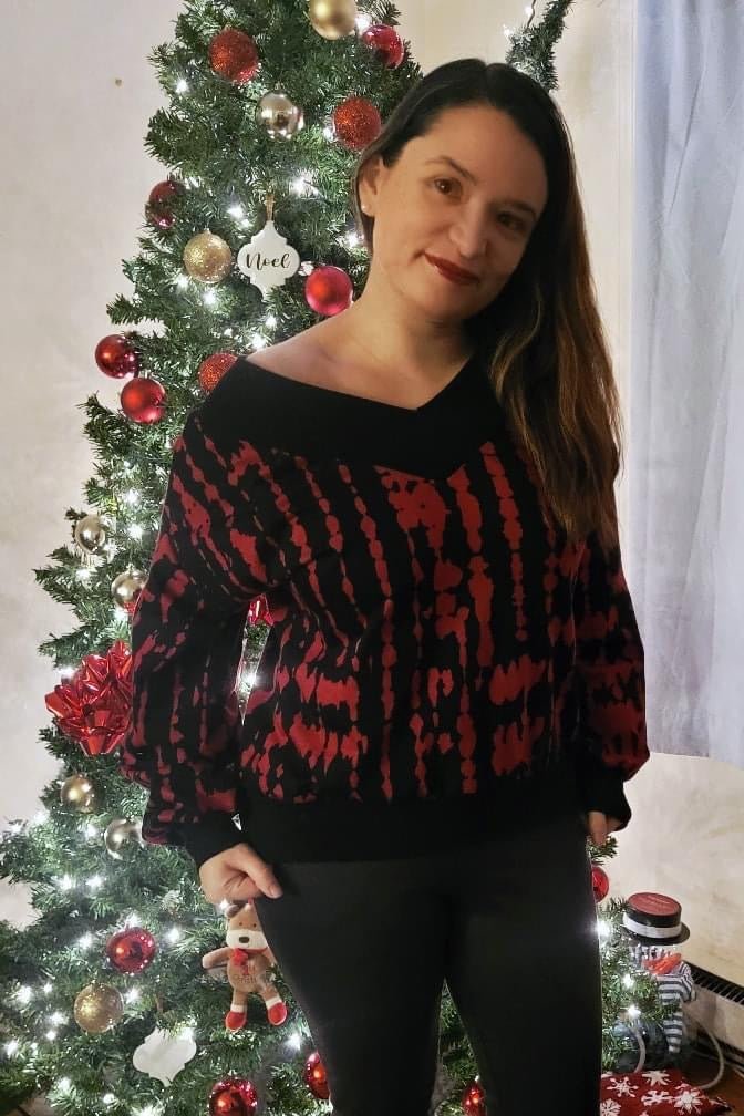 Morticia, French Terry Print - Boho Fabrics