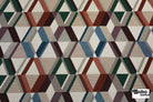 Multicolor Diamonds Upholstery Woven Fabric - Boho Fabrics - Home Dec. & Upholstery Fabric