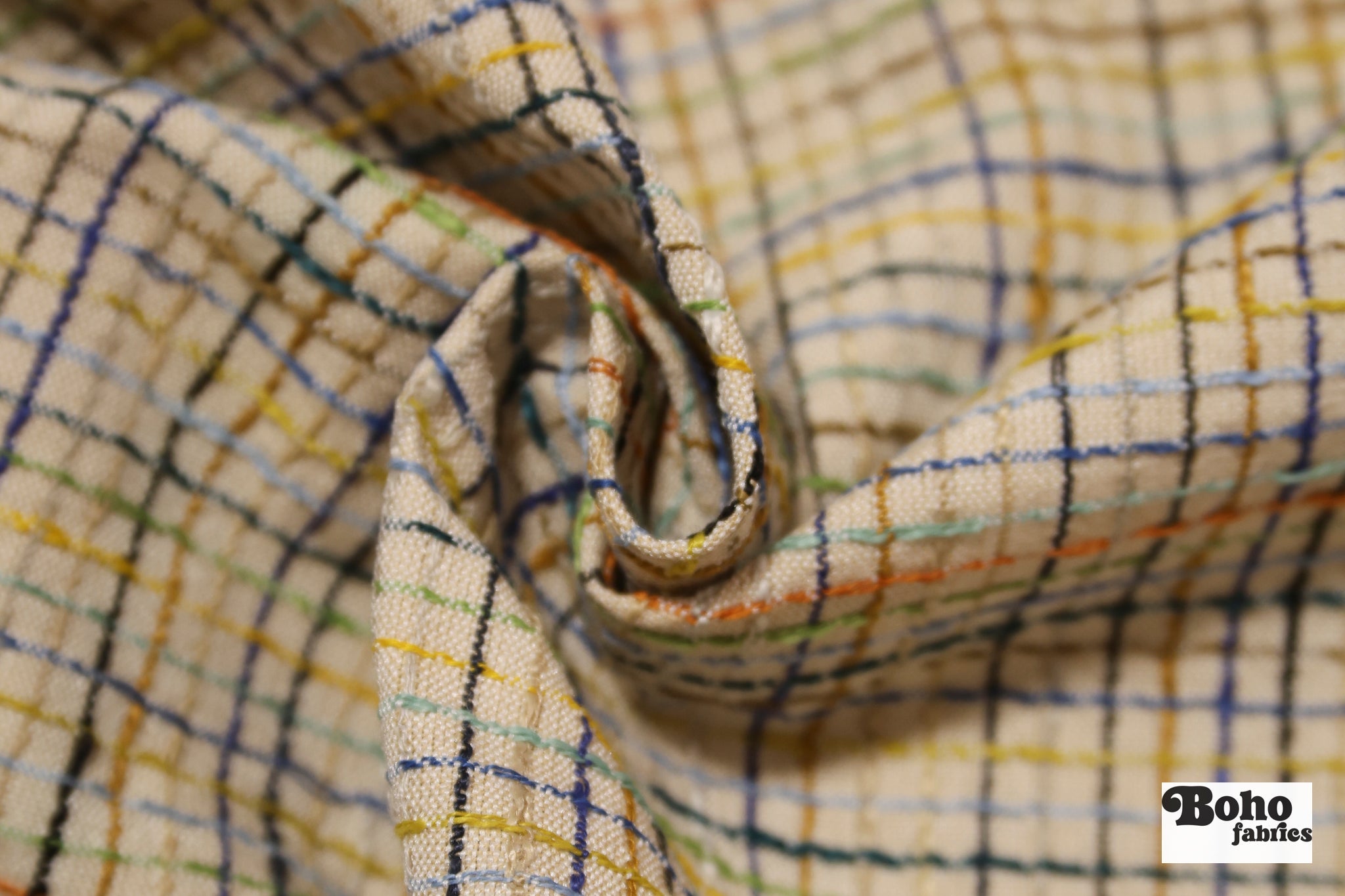 Multicolor Tweed Upholstery Woven Fabric - Boho Fabrics - Home Dec. & Upholstery Fabric