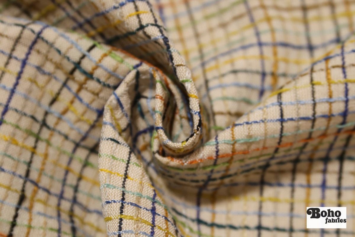 Multicolor Tweed Upholstery Woven Fabric - Boho Fabrics - Home Dec. & Upholstery Fabric