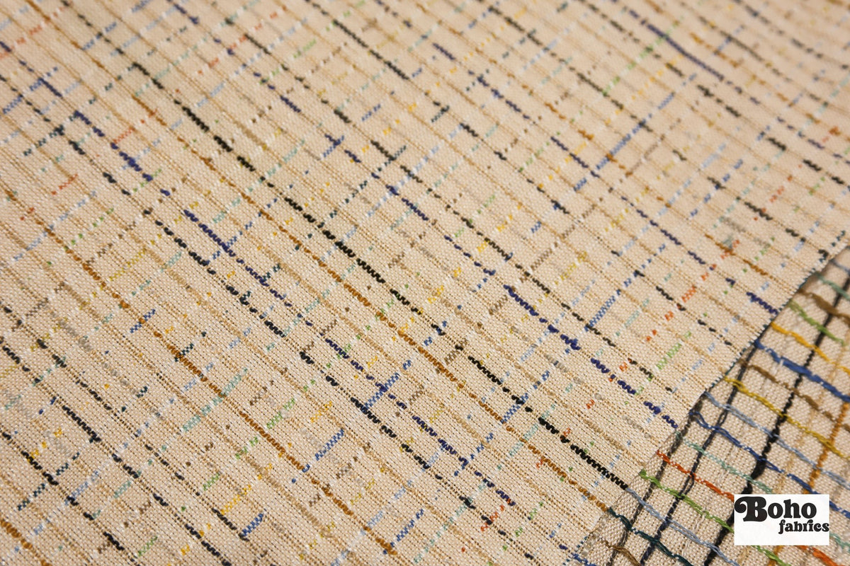 Multicolor Tweed Upholstery Woven Fabric - Boho Fabrics - Home Dec. & Upholstery Fabric