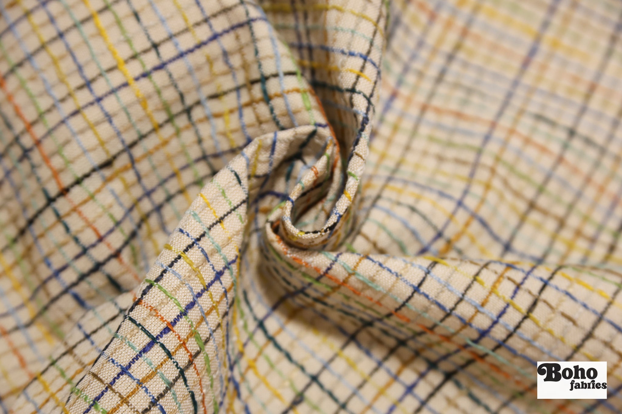 Multicolor Tweed Upholstery Woven Fabric - Boho Fabrics - Home Dec. & Upholstery Fabric