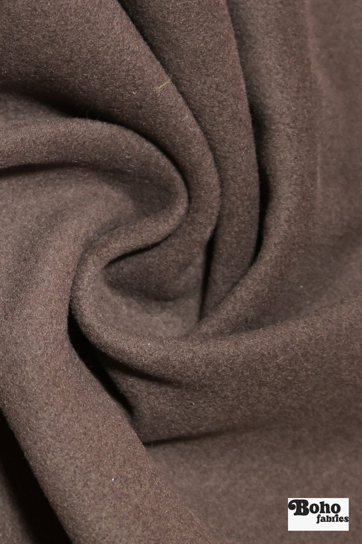 Mushroom Brown Wool Coating Woven Fabric - Boho Fabrics - Wool Coating, Woven
