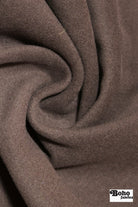Mushroom Brown Wool Coating Woven Fabric - Boho Fabrics - Wool Coating, Woven