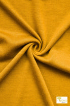 Mustard, Hacci Sweater Knit - Boho Fabrics