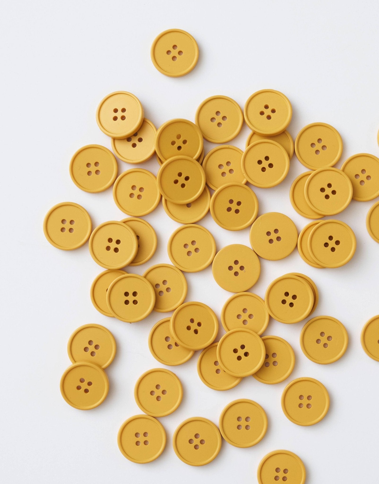 Mustard Retro Buttons - Boho Fabrics - Buttons & Snaps