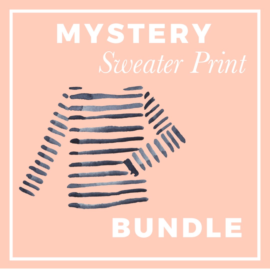 Mystery Sweater Print Fabric Bundle; ALL PRINTS & ALL KNITS! CB-200 - Boho Fabrics