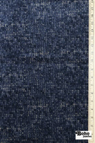 Navy and Cream Variegated Upholstery Woven Fabric - Boho Fabrics - Home Dec. & Upholstery Fabric
