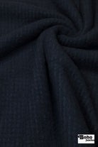 Navy Blue Heather, High Loft Fleece Fabric by Polartec. - Boho Fabrics - Performance Fabrics