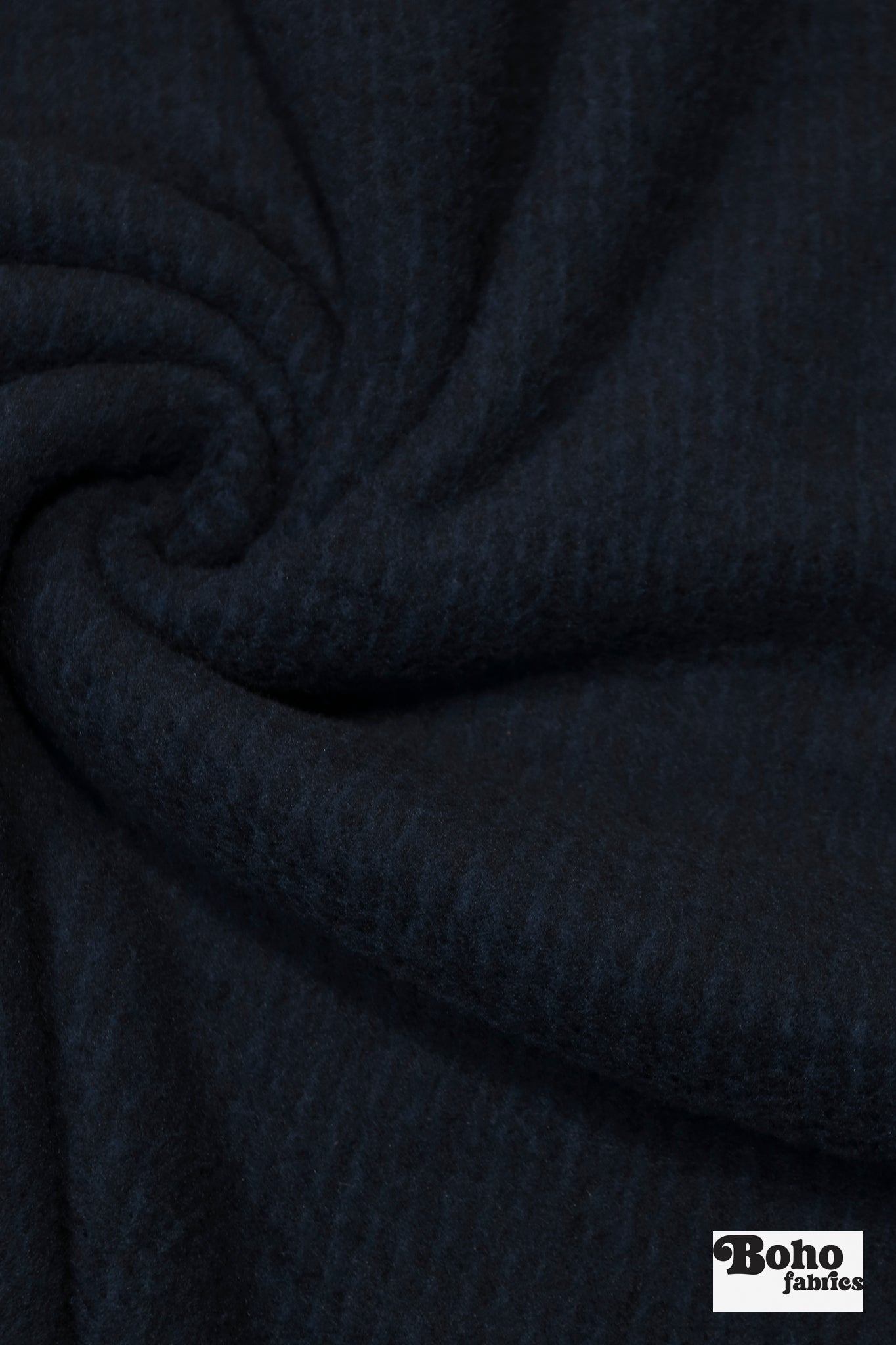 Navy Blue Heather, High Loft Fleece Fabric by Polartec. - Boho Fabrics - Performance Fabrics