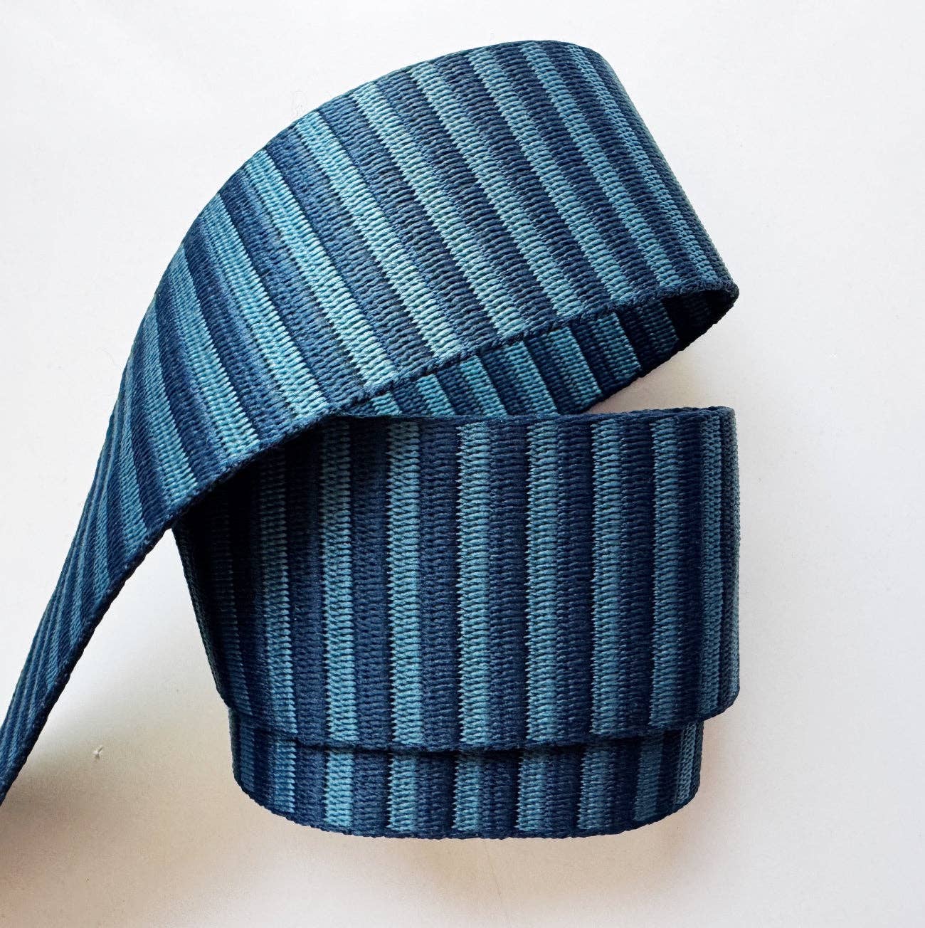 Navy Blue Jacquard Woven Webbing 2" Wide, Sold Per Yard. - Boho Fabrics - Bag Making Supplies